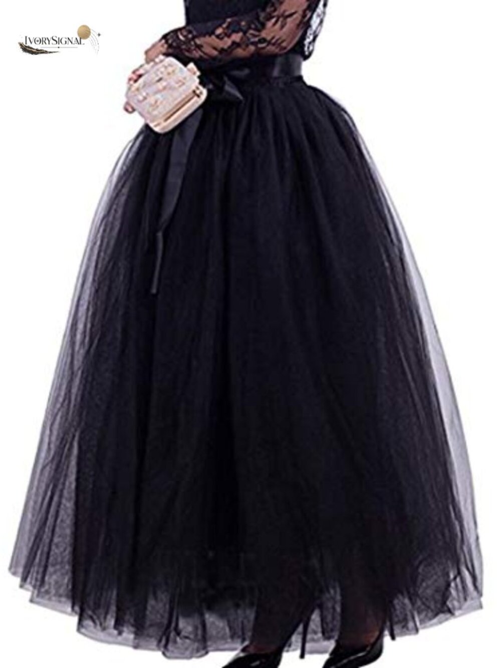 Plus Size Long Maxi A-Line Tutu Tulle Wedding Skirt